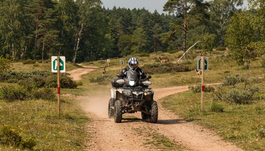 Où peut-on pratiquer le quad dans le respect des règles ?